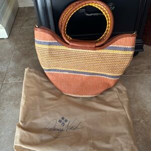 Patricia Nash multi color tote bag with removable strap